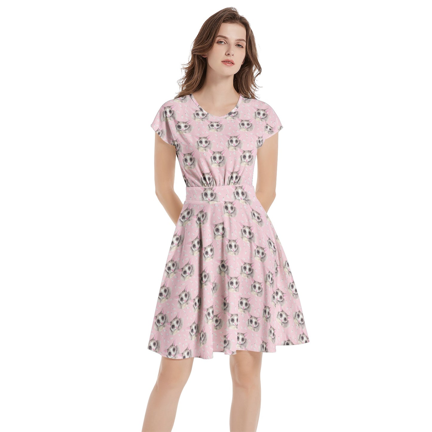 Clementine Day Dress in Australian Sugar Glider