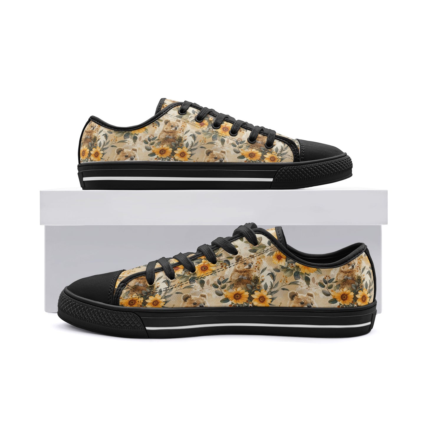 Frankie Sneakers in Sunny Quokka in Black