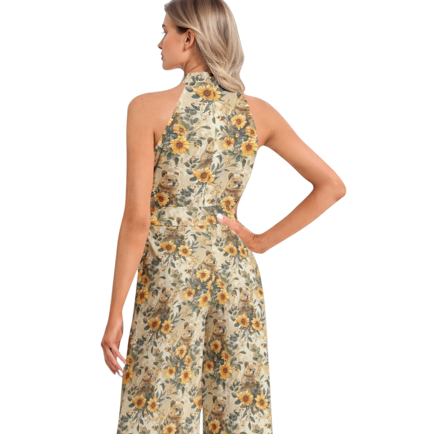 Ivy Jumpsuit in Sunny Quokka Print