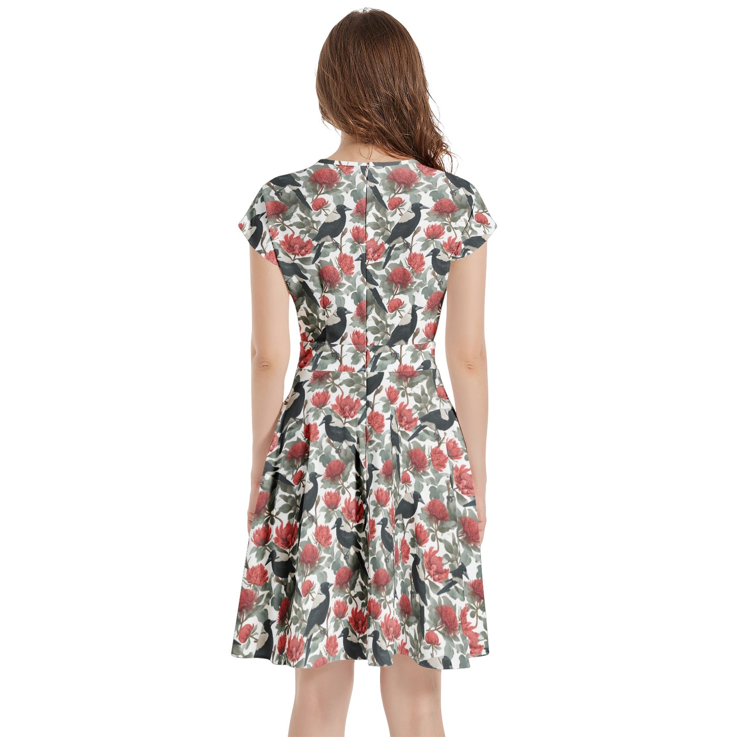 Clementine Day Dress in Magpie Season