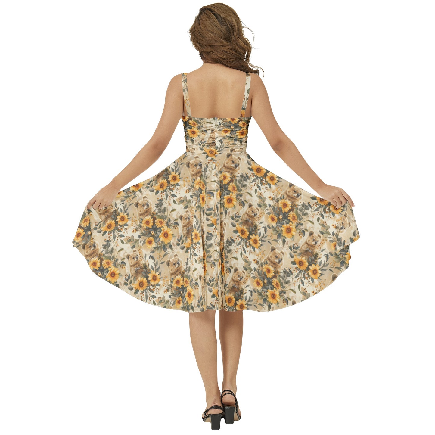 Lila Dress in Sunny Quokka Print