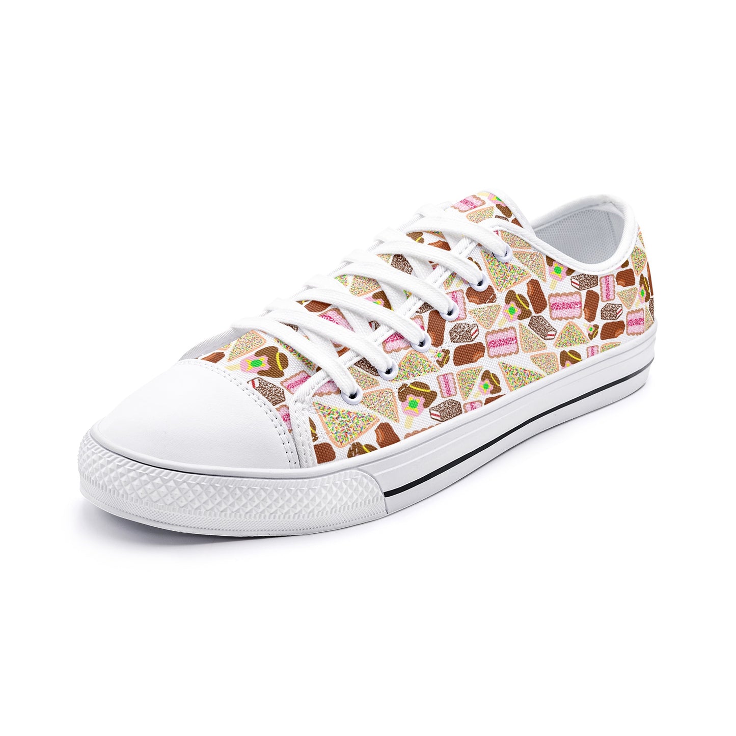 Frankie Sneakers in Bubble'o Bill and the Iced Vovo Brigade in white