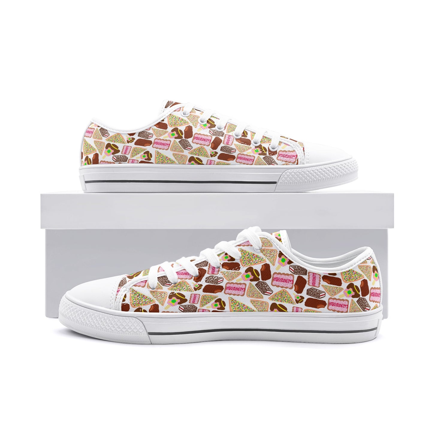 Frankie Sneakers in Bubble'o Bill and the Iced Vovo Brigade in white