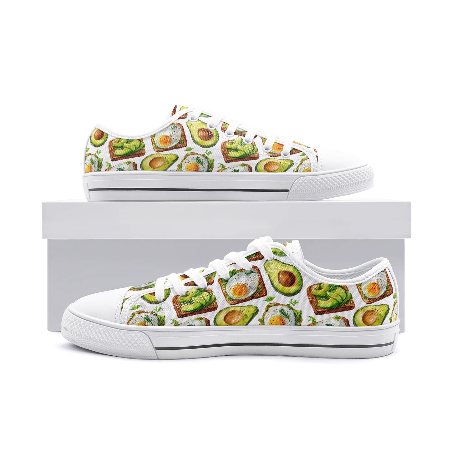 Frankie Sneakers in Avo Good Day in White