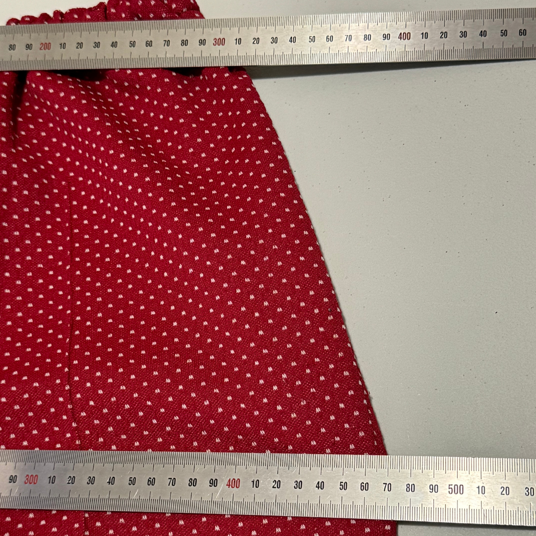 Vintage 1970s Handmade Red Pants Suit
