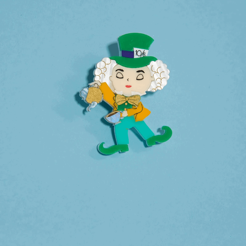 Daisy Jean Designs Mad Hatter Brooch