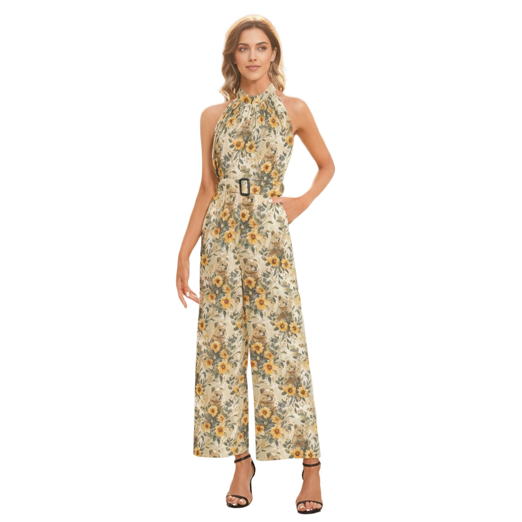 Ivy Jumpsuit in Sunny Quokka Print