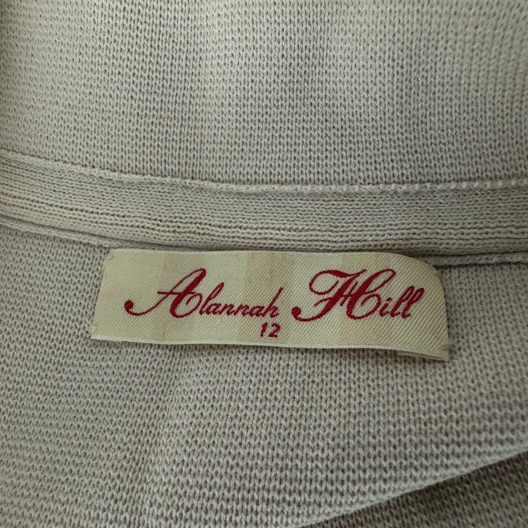 Alannah Hill 'Little Big Mouth' Beige with Bow Detail Jacket