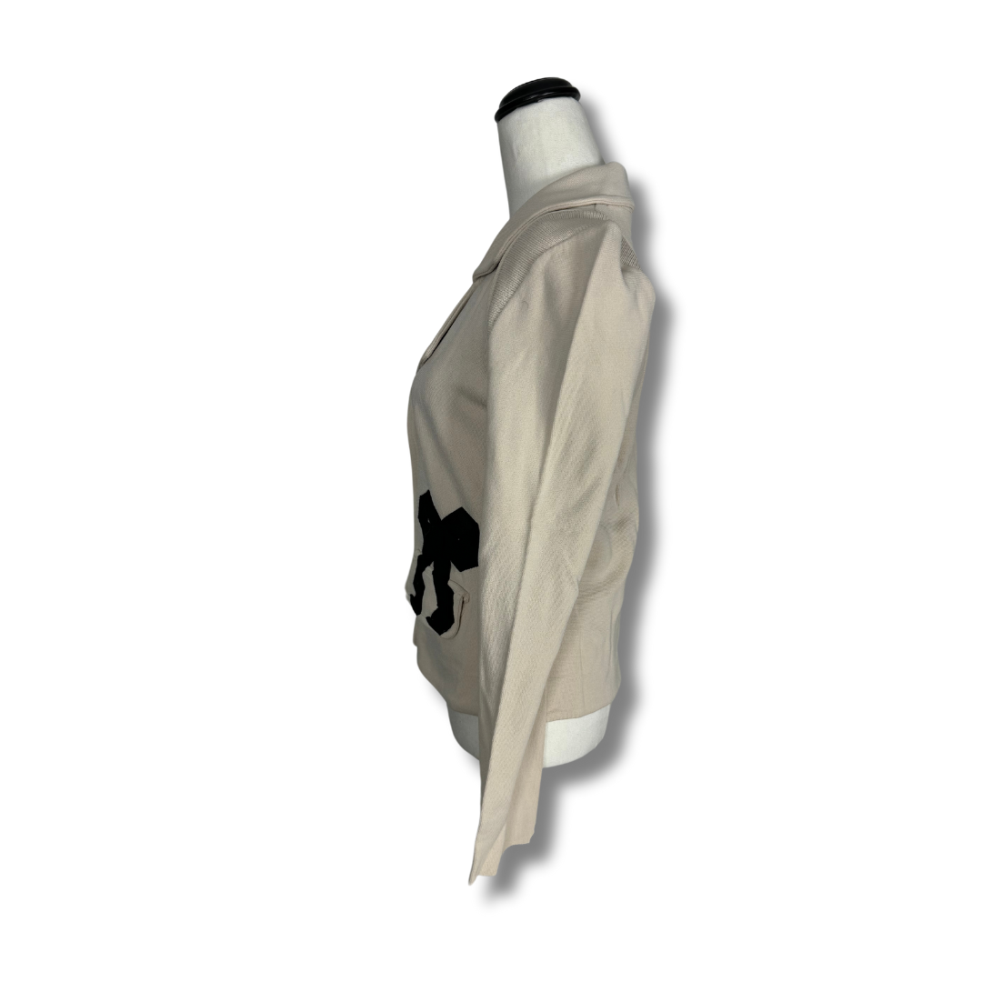 Alannah Hill 'Little Big Mouth' Beige with Bow Detail Jacket