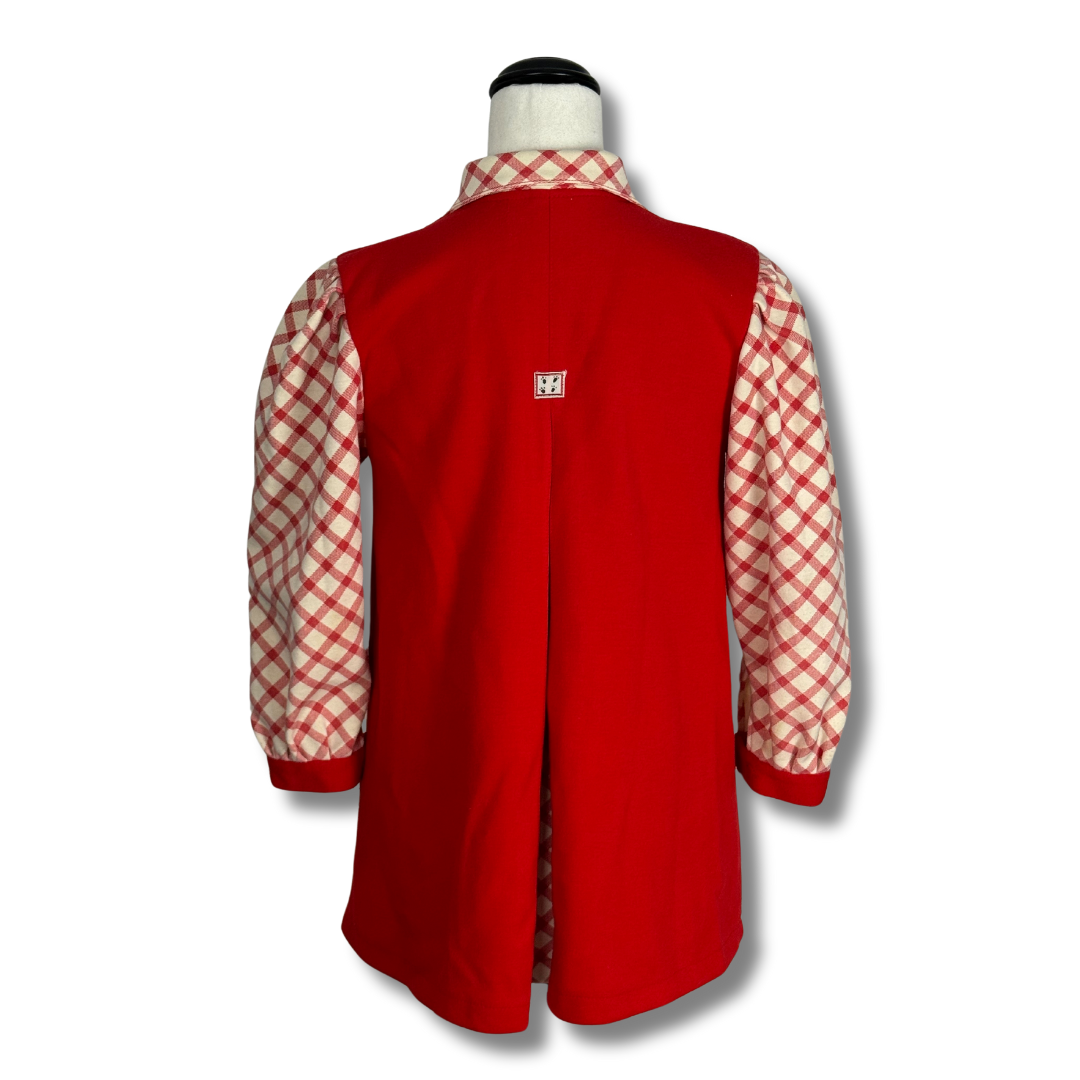Northbear Red 70s Leisure Suit Top