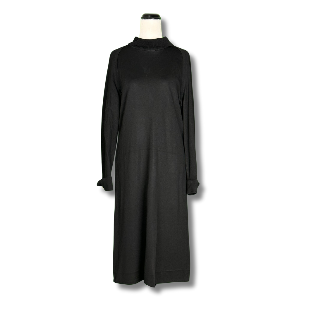 A Pomette Fashion 1960s Black Long Sheath Dress