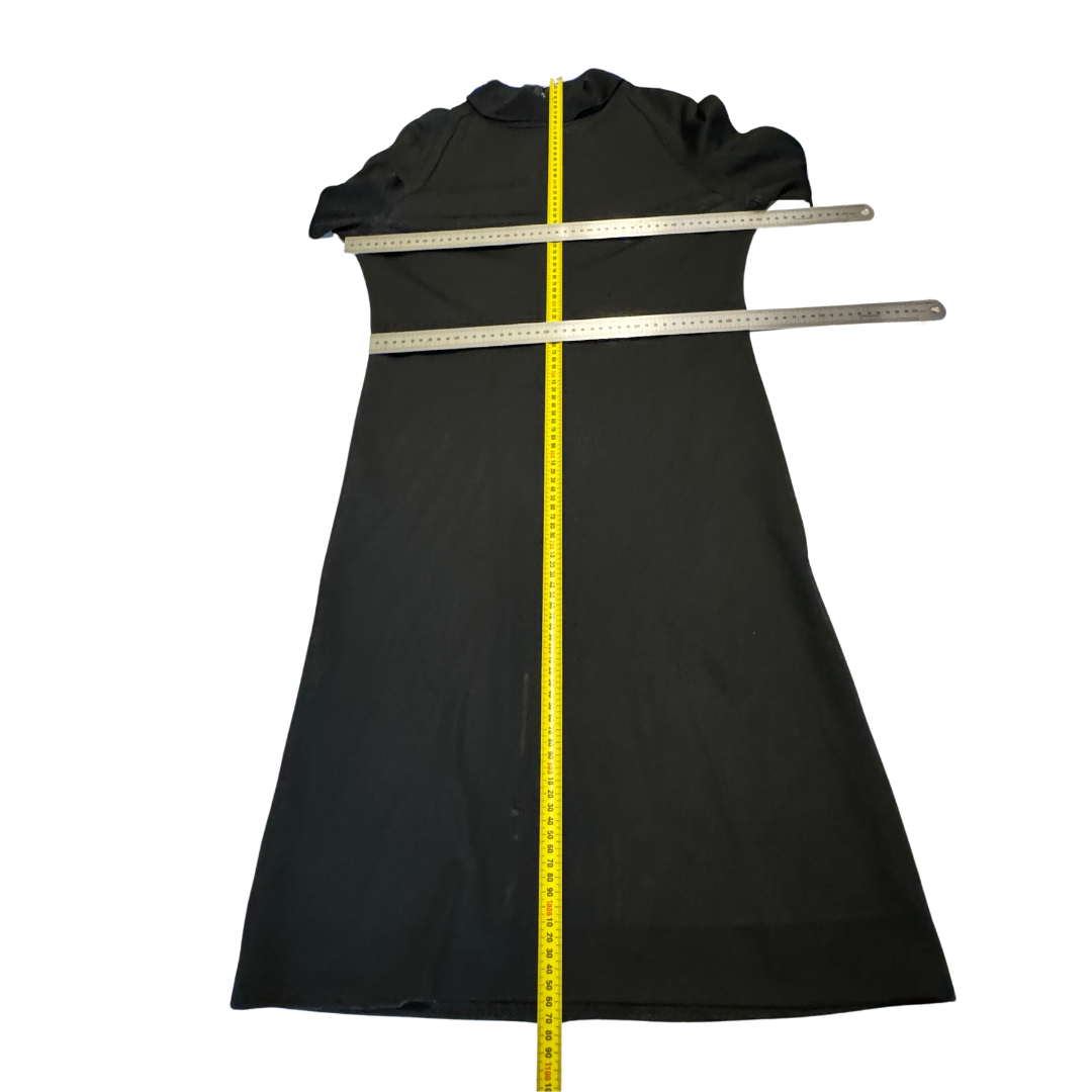 A Pomette Fashion 1960s Black Long Sheath Dress