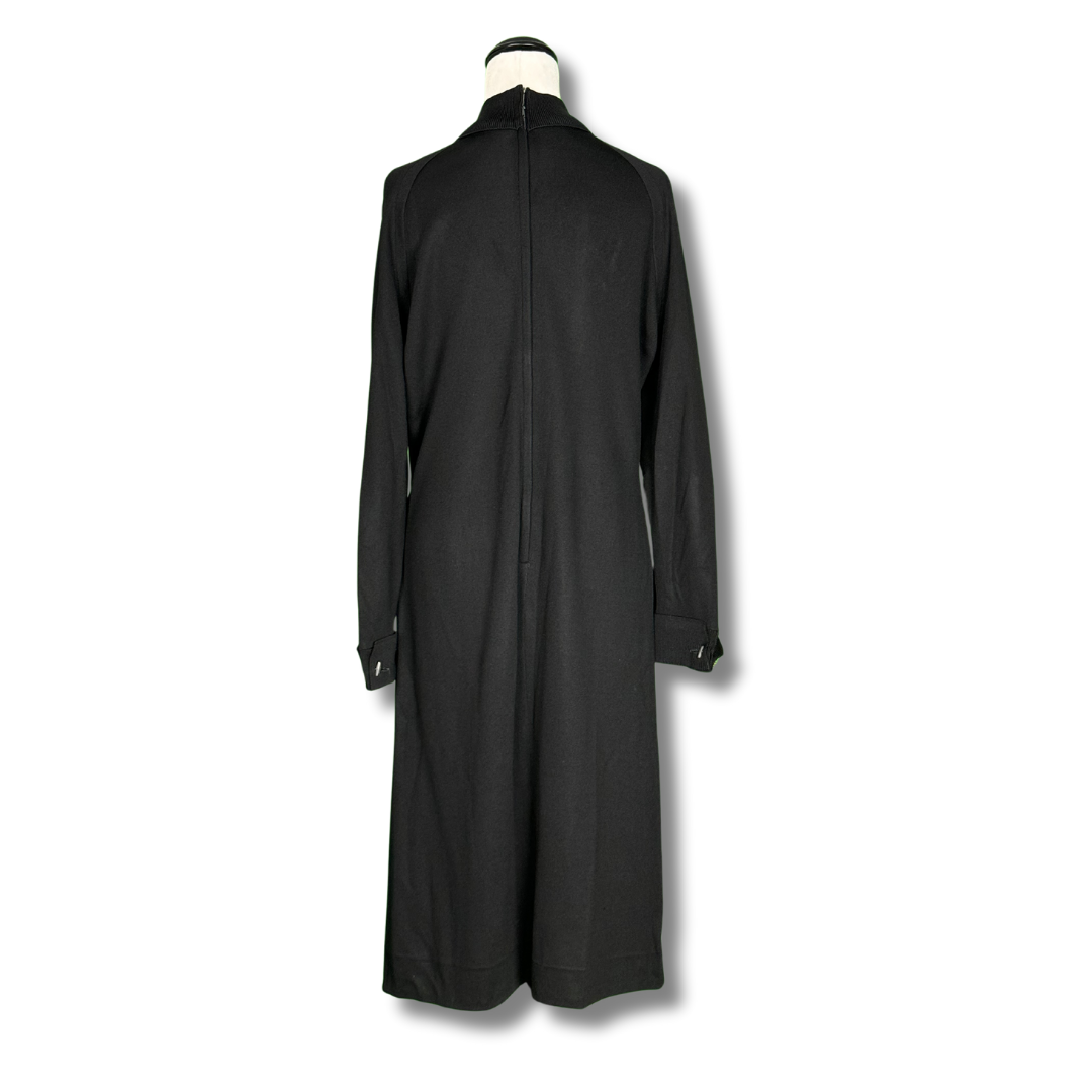 A Pomette Fashion 1960s Black Long Sheath Dress
