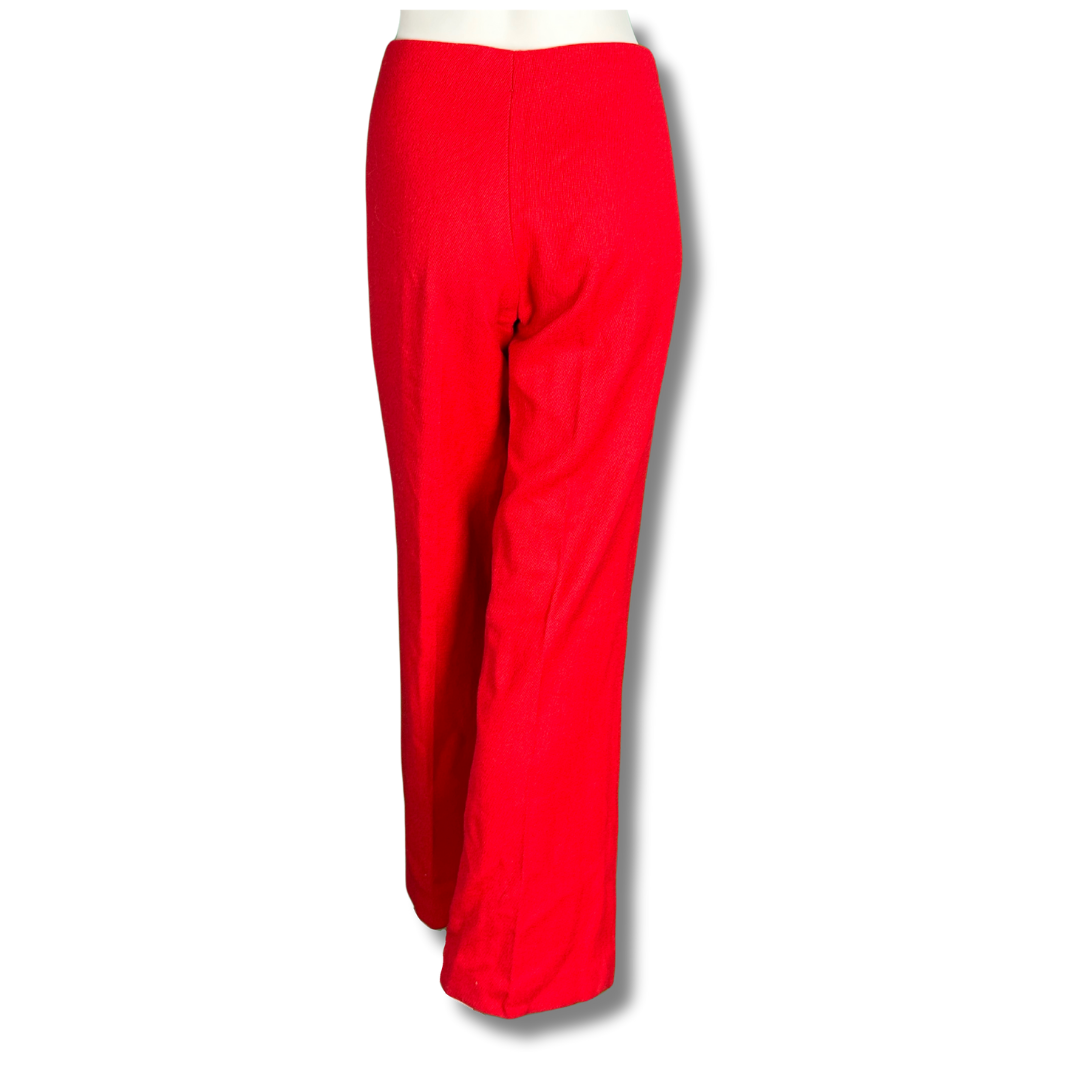 70s Red Flared Trousers