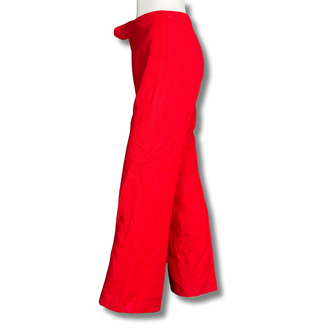 70s Red Flared Trousers