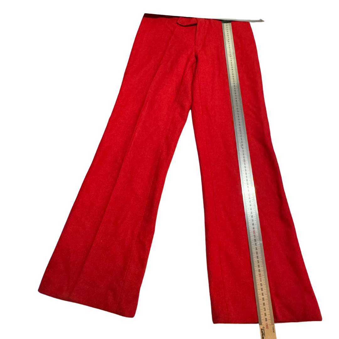 70s Red Flared Trousers