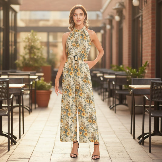 Ivy Jumpsuit in Sunny Quokka Print