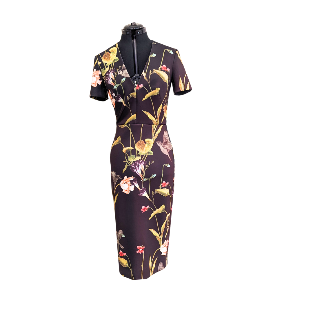 Ted Baker Sample Hummingbird Wiggle Dress Cheribomb Retro