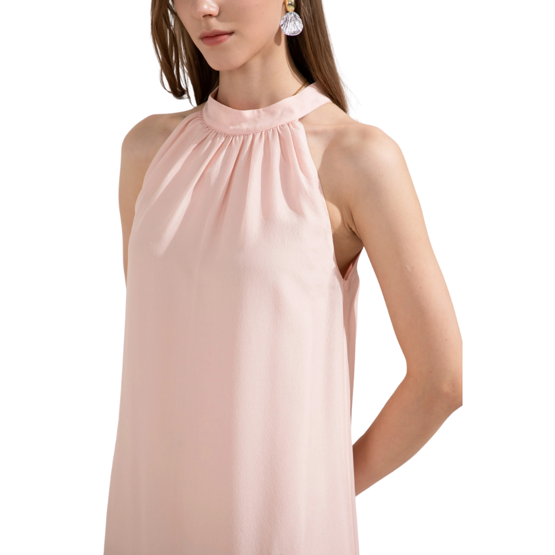 GDS Valencia Silk-Blend Short Dress