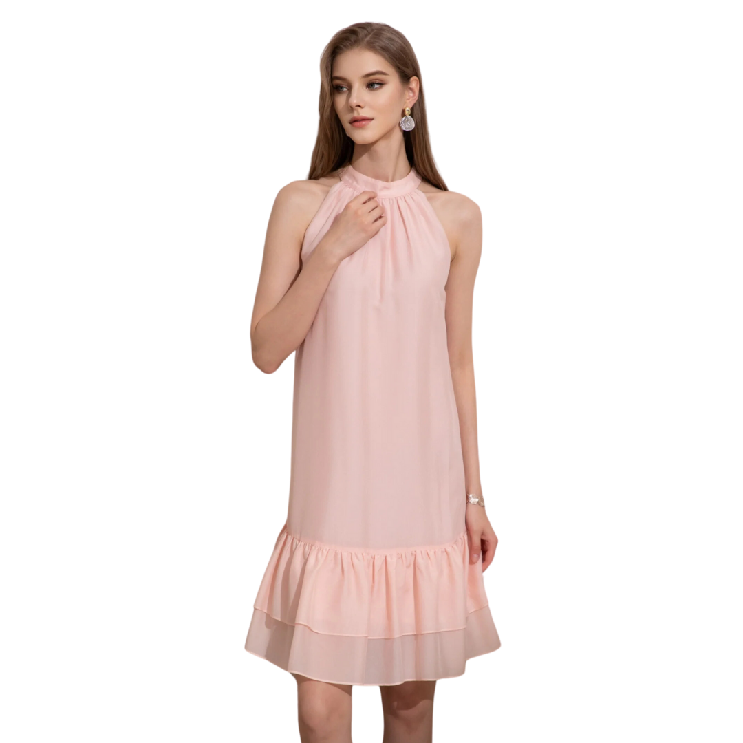 GDS Valencia Silk-Blend Short Dress