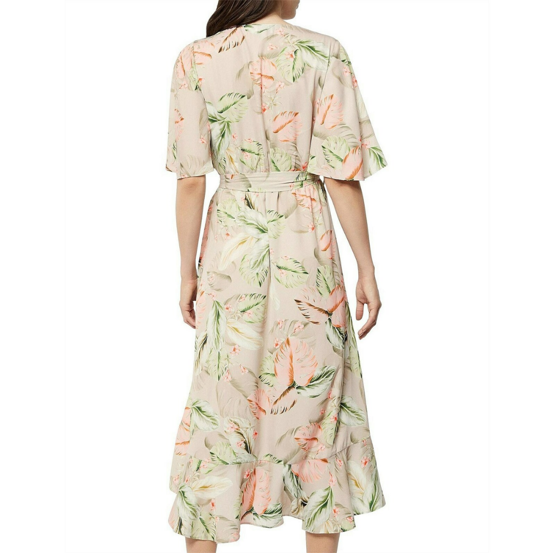 Witchery Paradiso Wrap Ruffle Maxi Dress