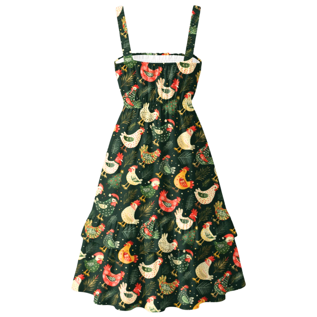 The Mirabella dress in Christmas Chickens