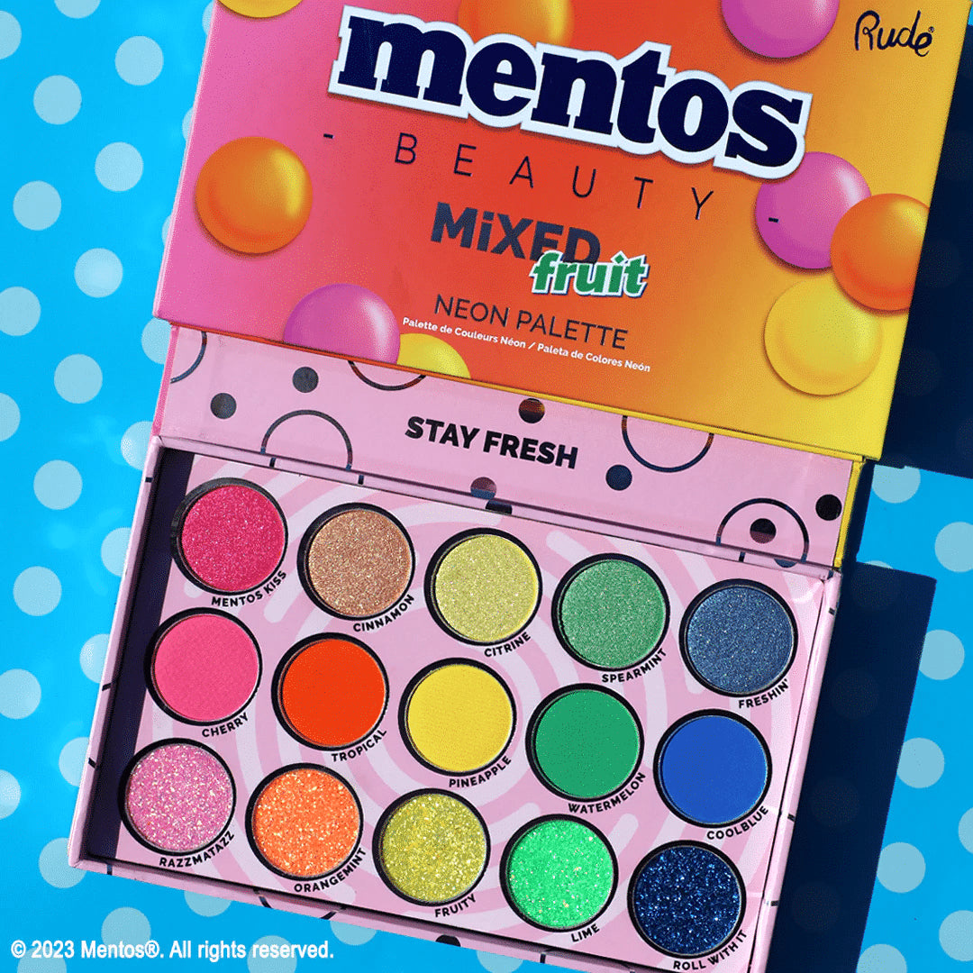 Rude Cosmetics Mentos Mixed Fruit Neon Palette