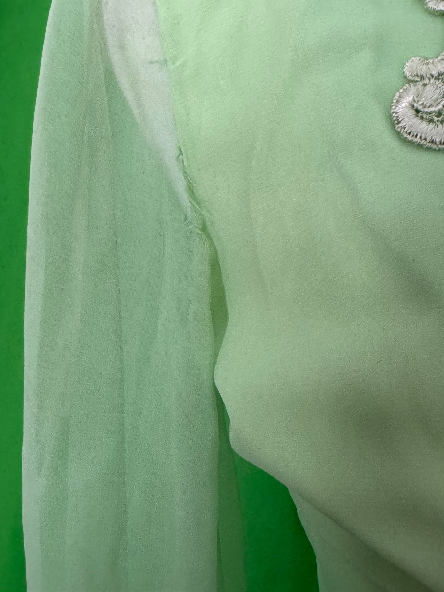 1970s Lime Green Handmade Prom Dress COLLECTORS ITEM
