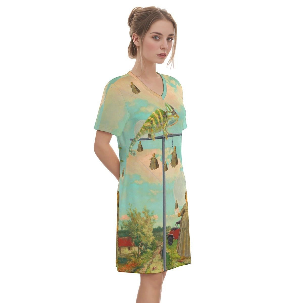 Sky Hooks: Suburban Moonrise Shift Dress