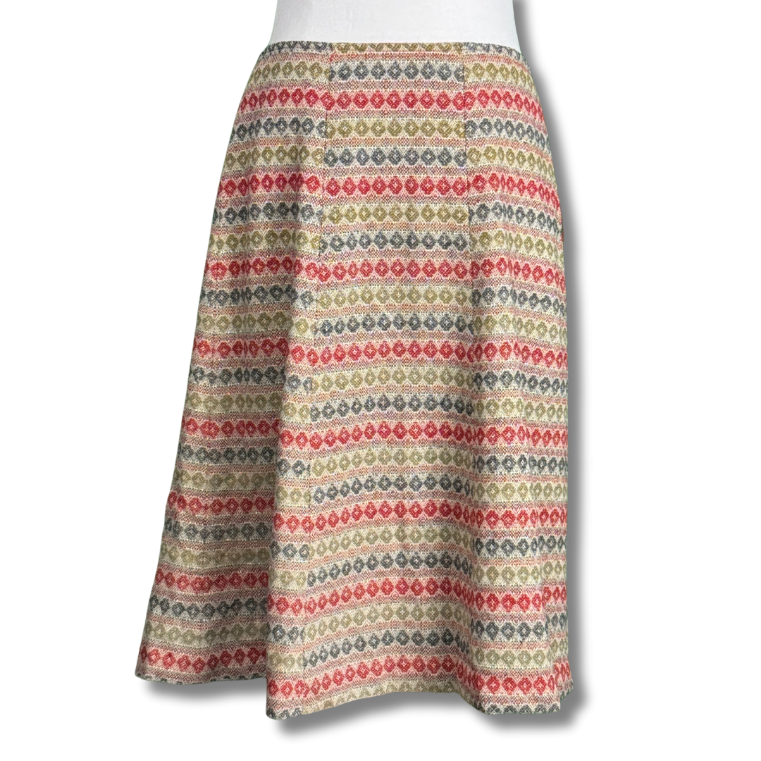 Handmade 60s Multicoloured Vintage Mod Style Skirt
