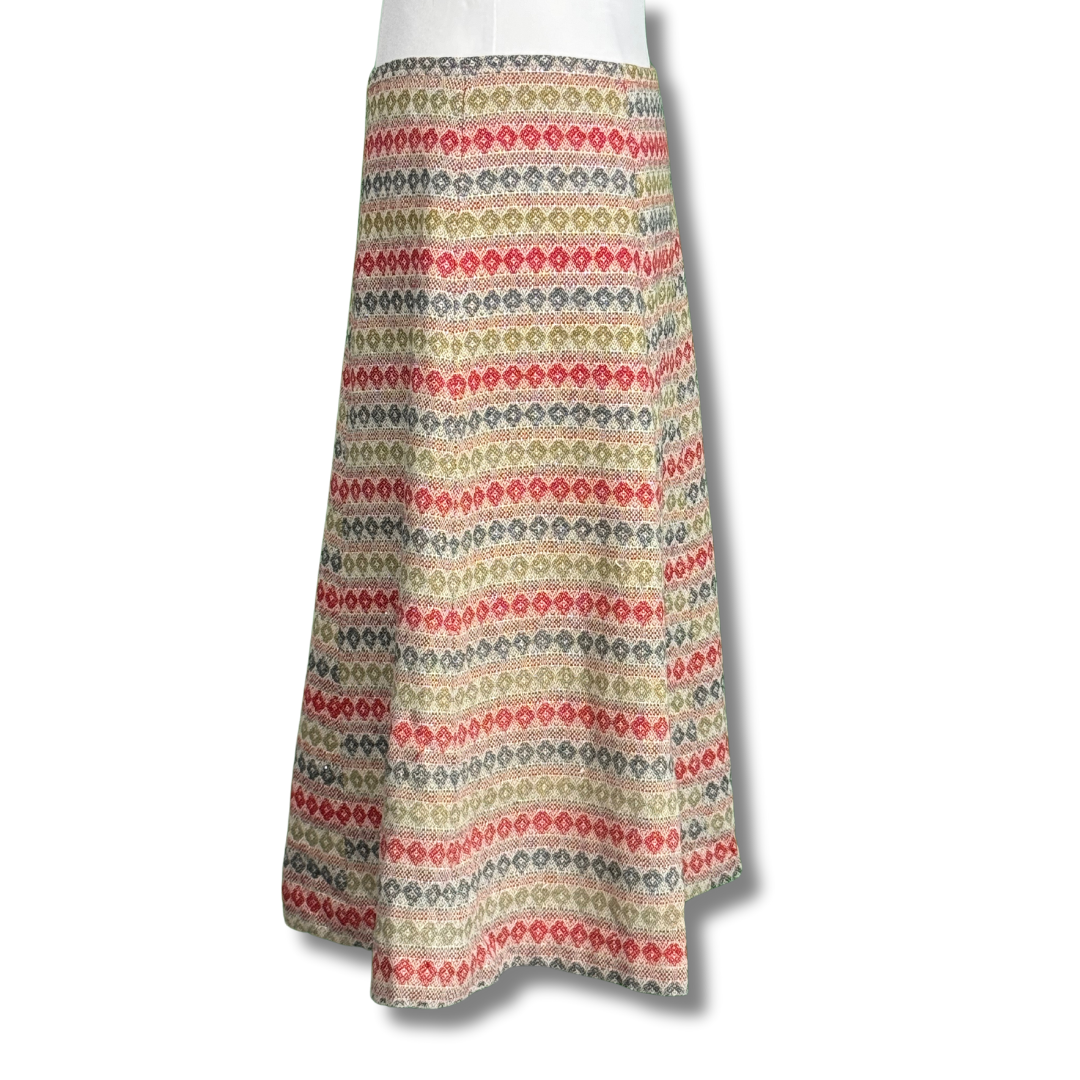 Handmade 60s Multicoloured Vintage Mod Style Skirt