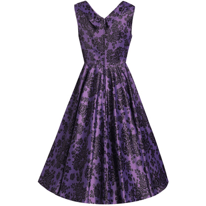 Dolly & Dotty Grace Purple Floral Dress