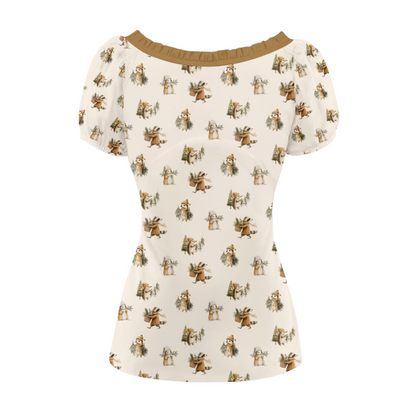 The Elsie Top in Mistletoe Misfits