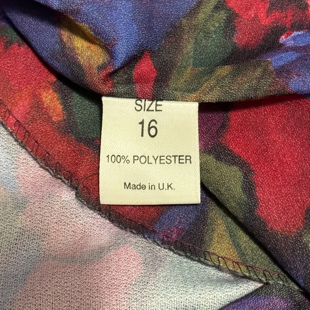 Vintage 1980s Bold Floral Dress