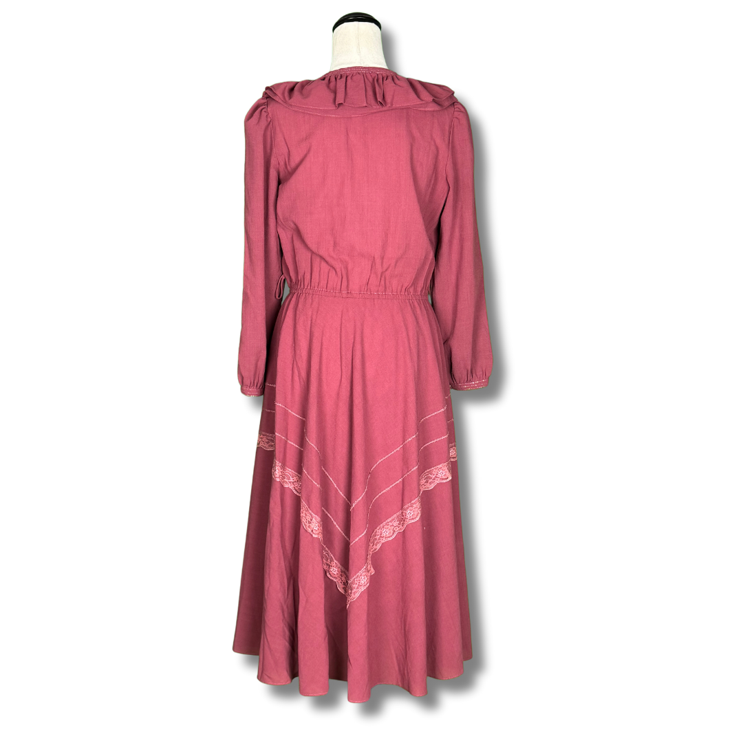 1980s Pink Secretary Dress