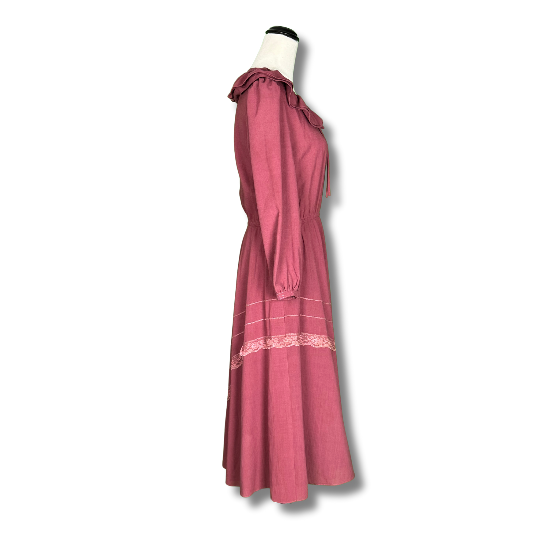 1980s Pink Secretary Dress