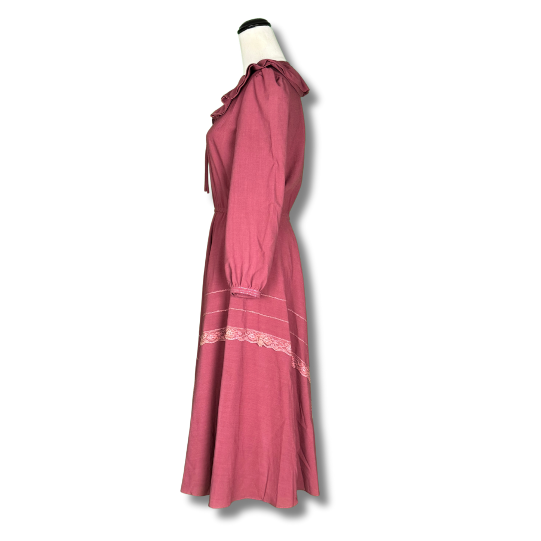 1980s Pink Secretary Dress