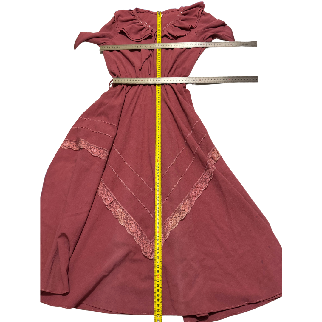 1980s Pink Secretary Dress