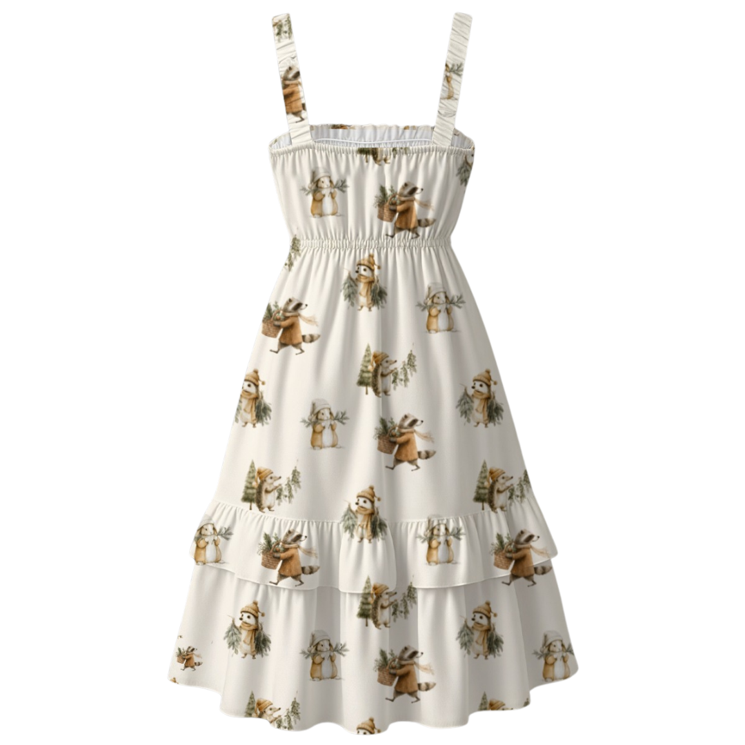 The Mirabella dress in Mistletoe Misfits
