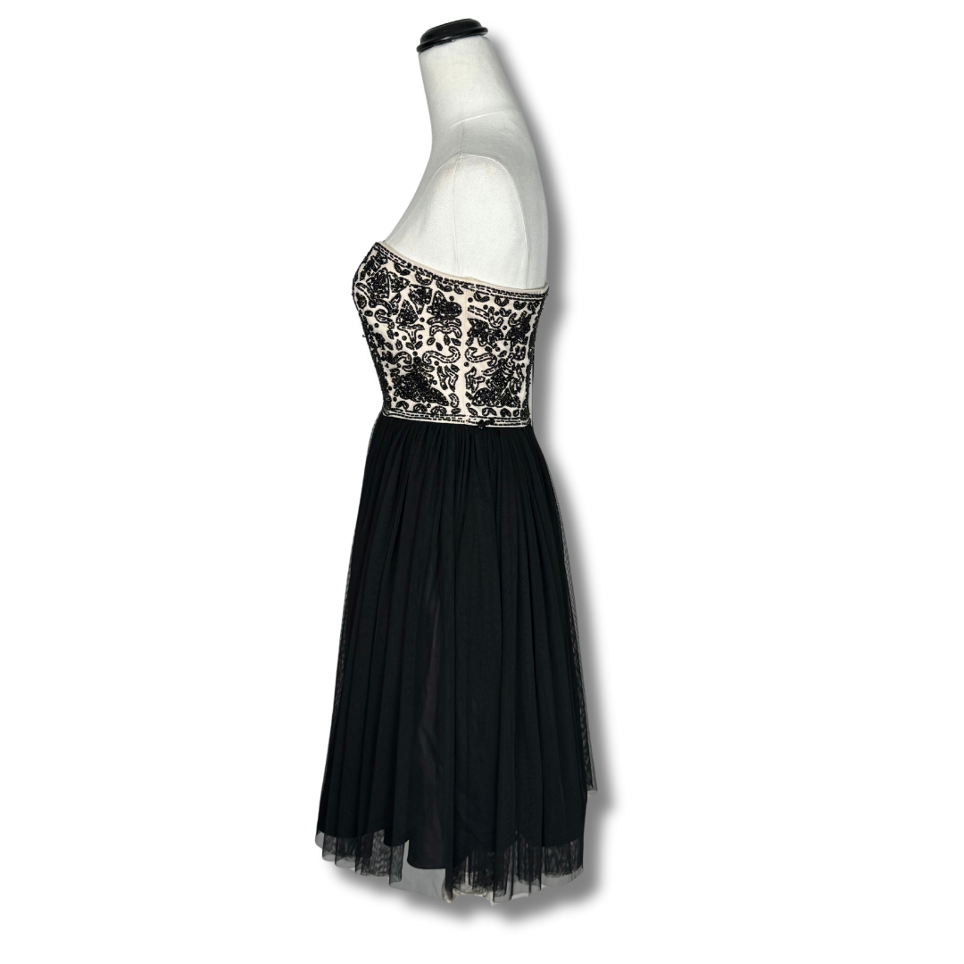 Alannah Hill Black & Peach Delicate Party Dress