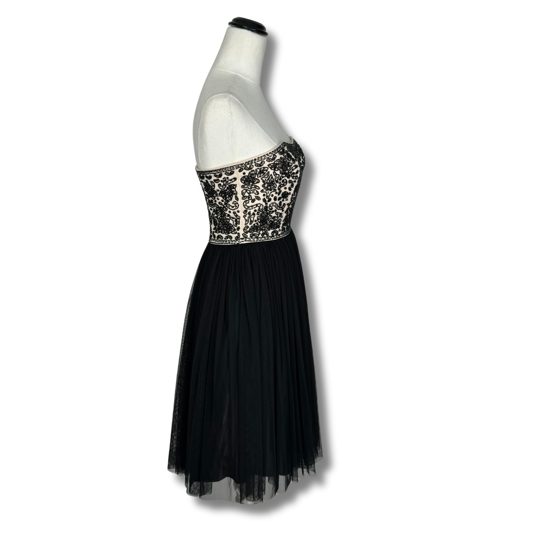 Alannah Hill Black & Peach Delicate Party Dress