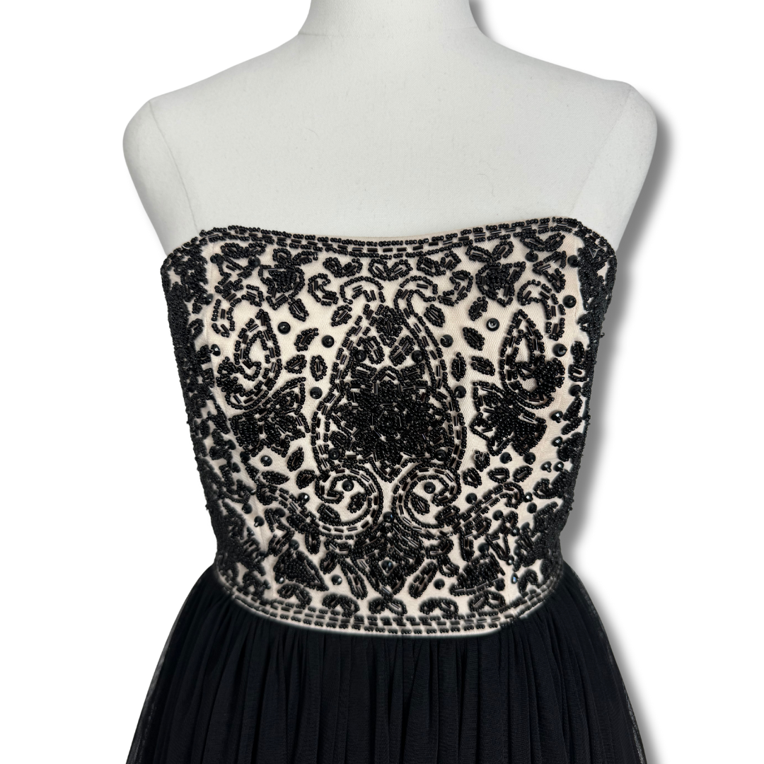 Alannah Hill Black & Peach Delicate Party Dress