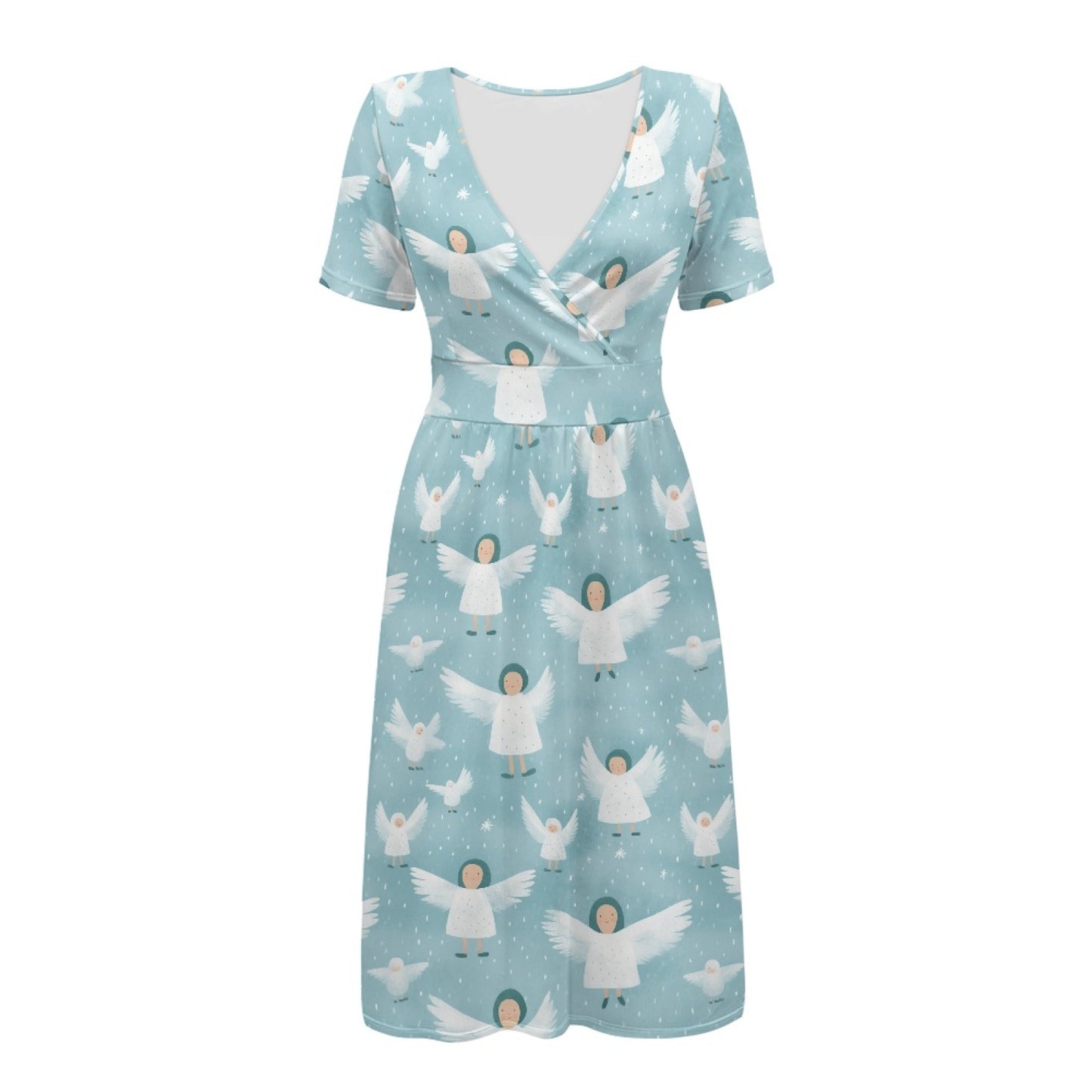 The Verna dress in Snowfall Seraphs
