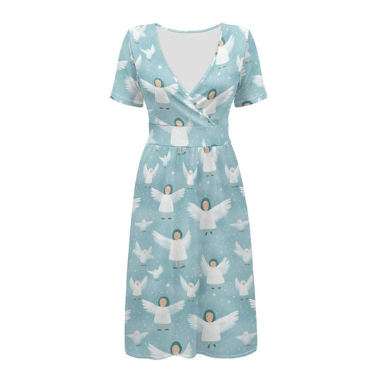 The Verna dress in Snowfall Seraphs