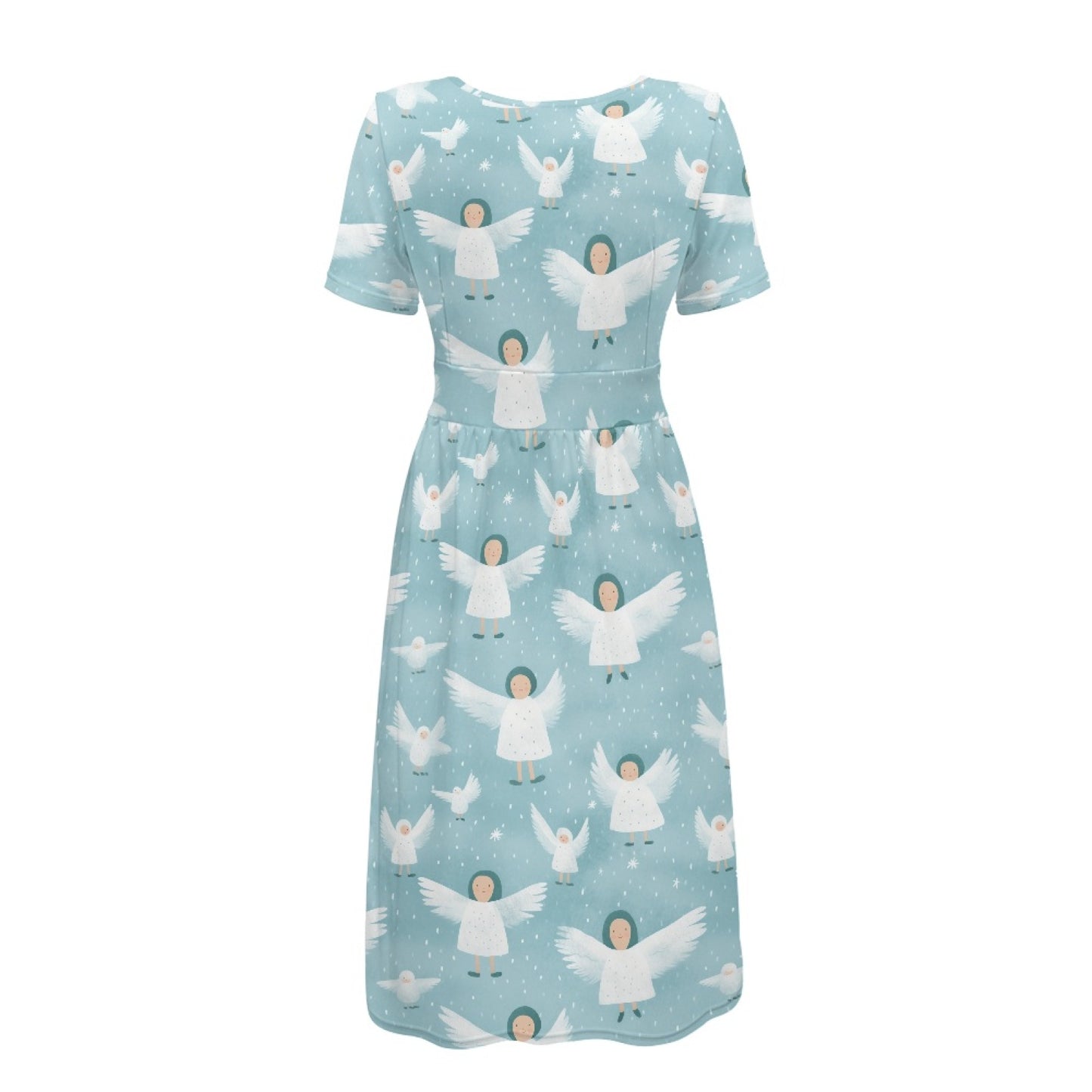The Verna dress in Snowfall Seraphs