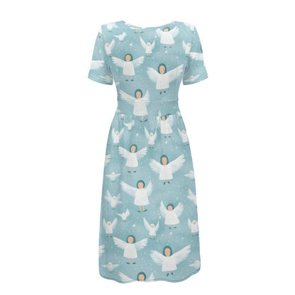 The Verna dress in Snowfall Seraphs