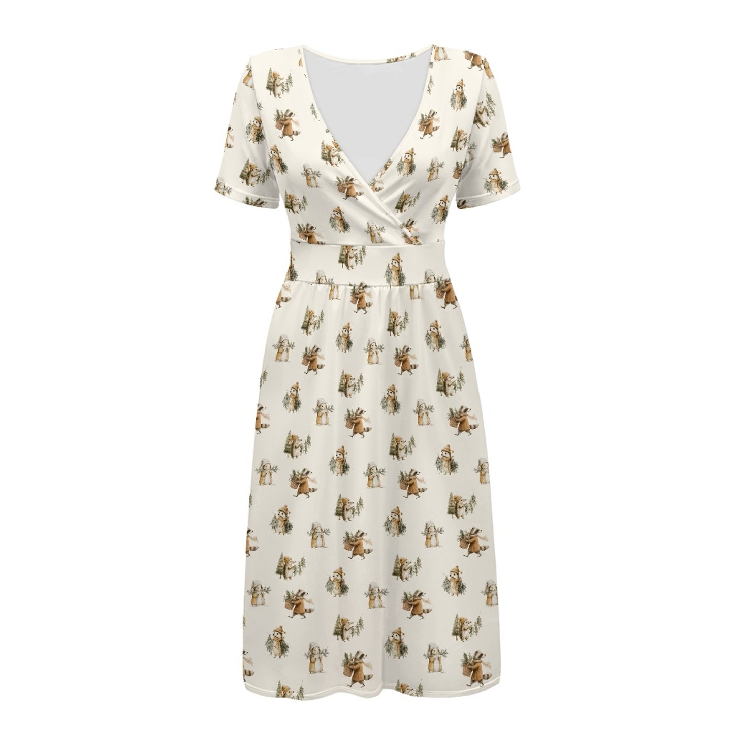 The Verna dress in Mistletoe Misfits