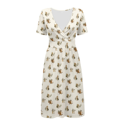 The Verna dress in Mistletoe Misfits