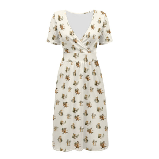 The Verna dress in Mistletoe Misfits