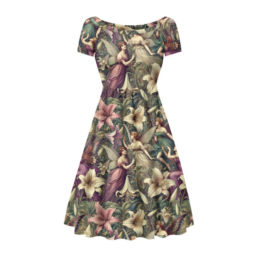 The Birdie dress in Florist of the Fae